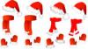 Cristmas set Szent Klaus Kalap sl egyujjas keszty Stock illusztrci