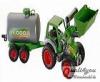 Wader Farmer Technic Traktor + Frontschaufel+Fassanhnger Bulldog Schlepper Baue