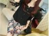 Fekete selyemblz S M 6411
