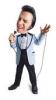 Kaukzusi Elvis nz egyforma  t nekel mikrofon id z fraszt Por kk Szmoking zak fodros ing fekete Szmoking nadrg