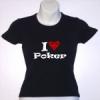Ni I LOVE Poker feliratos pl fekete