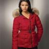 Moncler Fur-Trim Ni KabTok Piros
