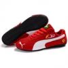 Puma black red white suede cip