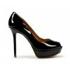 Zara fekete lakk platform cip