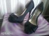 Elegns fekete platform cip