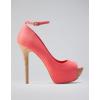 Bershka rzsaszn magassark peep toe cip