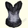  Nagyon elegns fehr - fekete csipkebettes fz - corset