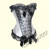 Gynyr, fehr-fekete szatn fz - corset