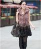 Lady Chain Belt hrom gomb kapucnis szrme mellny Kabt Cameo Brown