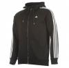 Adidas Esentials 3 cskos kapucnis pulver / fekete