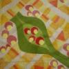 Kzzel festett selyemsl 45 180 cm 5