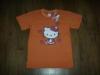 Narancs Hello Kitty rvid ujj pl (128-as/7-8 v)