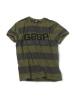 Striped Tee frfi cskos pl zld fekete