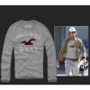 2013 Hollister Frfi Hossz ujj kerek nyak plk J235 hanga szrke