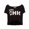 Pull and Bear fekete feliratos ni pl