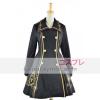 FEKETE gyazsi Collar Hossz ujj gyapj flanel Lolita kabt