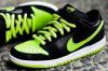 Nike fekete, neonzld tornacip