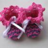 Horgolt babacip, Baba-mama-gyerek, Ruha, divat, cip, Cip, papucs, Horgols, A kis cip talphossza 9 cm, magassga megktig 5 cm, baba-bart fonalbl kszlt.
Ms sznben, mre..., Meska