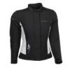 Lady Laurene ni textil motoros dzseki