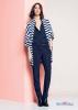 Biao - granatowy kardigan Lacoste w paski - moda 2013