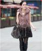 Lady Chain Belt hrom gomb kapucnis szrme mellny Kabt Cameo Brown