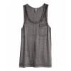 H&M szrke frfi trik