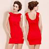 Ts backless ltusz levl gallros kpeny piros ruha