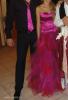 Menyecske ruha pink-piros