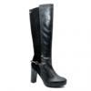 Divatos fekete Pepe Jeans br platform csizma