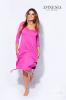 Amnesia zsinros zsebes pink ruha