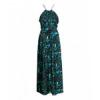 H&M fekete-zld mints maxi ruha