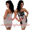 Amnesia csipke dszes top barna ni ruha vsrls