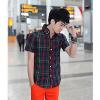 Frfi rvid ujj ing sakkban slim fit