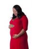Fiatal plus sized n piros ruha