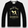 Kt! Koreai vltozata a Slim hosszú ujjú pl rgi fm nyomtatsi Muay Thai Muay Thai harci pnzt