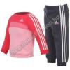 Adidas 3 Stripe Jog SuitGirls kisgyerek gyerek szabadid ruha