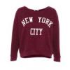 Pull and Bear ni burgundy New York feliratos pulver