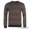 Lee Cooper C Fairisle JumperSn34 Frfi Pulver