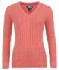 Kangol V Neck Cable Knit ni pulver (Pink)