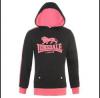 Lonsdale 2 stripe lny kapucnis pulver / fekete-pink