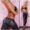 Szexy fekete koptatott, farmer hats legging